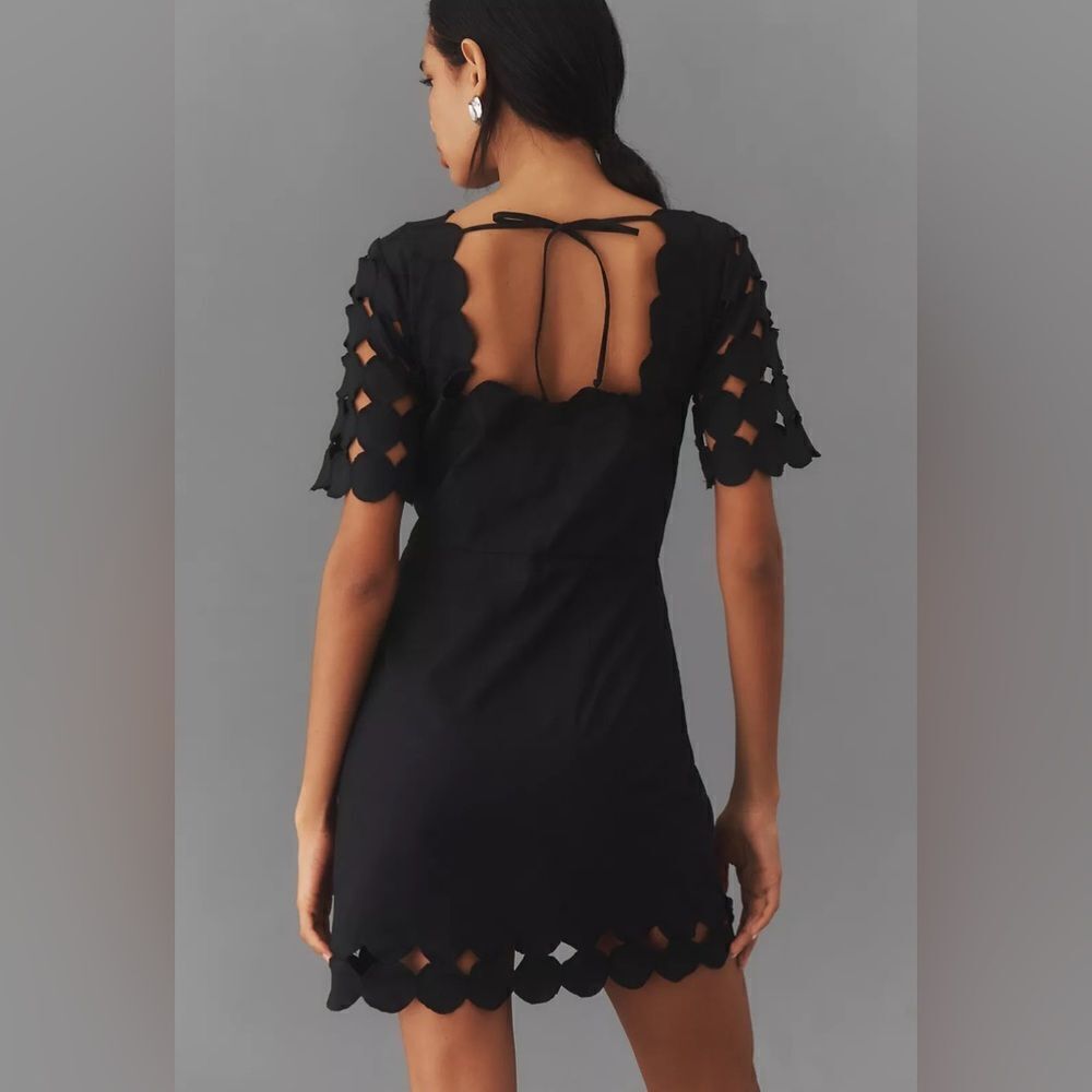 Anthropologie Cutwork Mini Shift Dress NWT - Picture 4 of 12